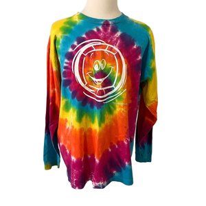 Alore Q-Sport Tiedyed T-Shirt Sz XL Long Sleeve Vintage 1997 Tie Dye Made in USA
